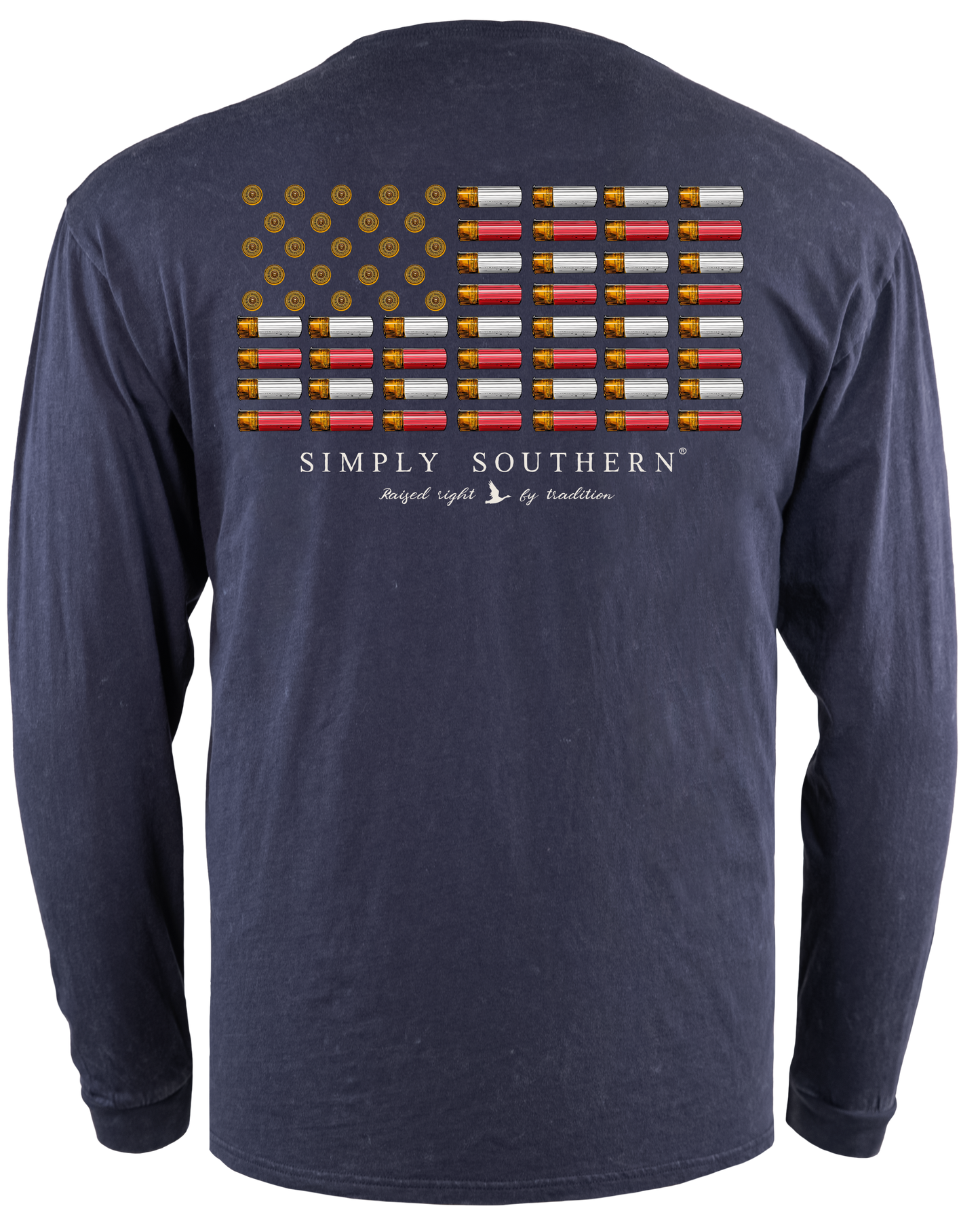 Men's Bullet USA Flag Long Sleeve Shirt