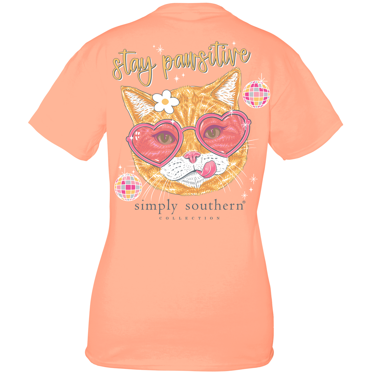 "Stay Pawsitive" Cat Shirt