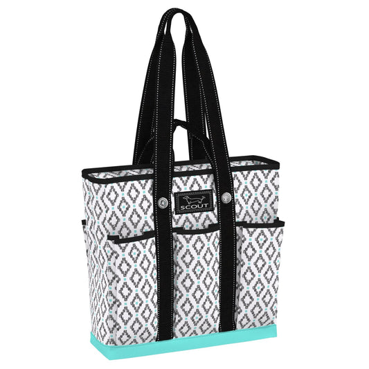Rocket Rocket Tote Bag (Teal Diamond)