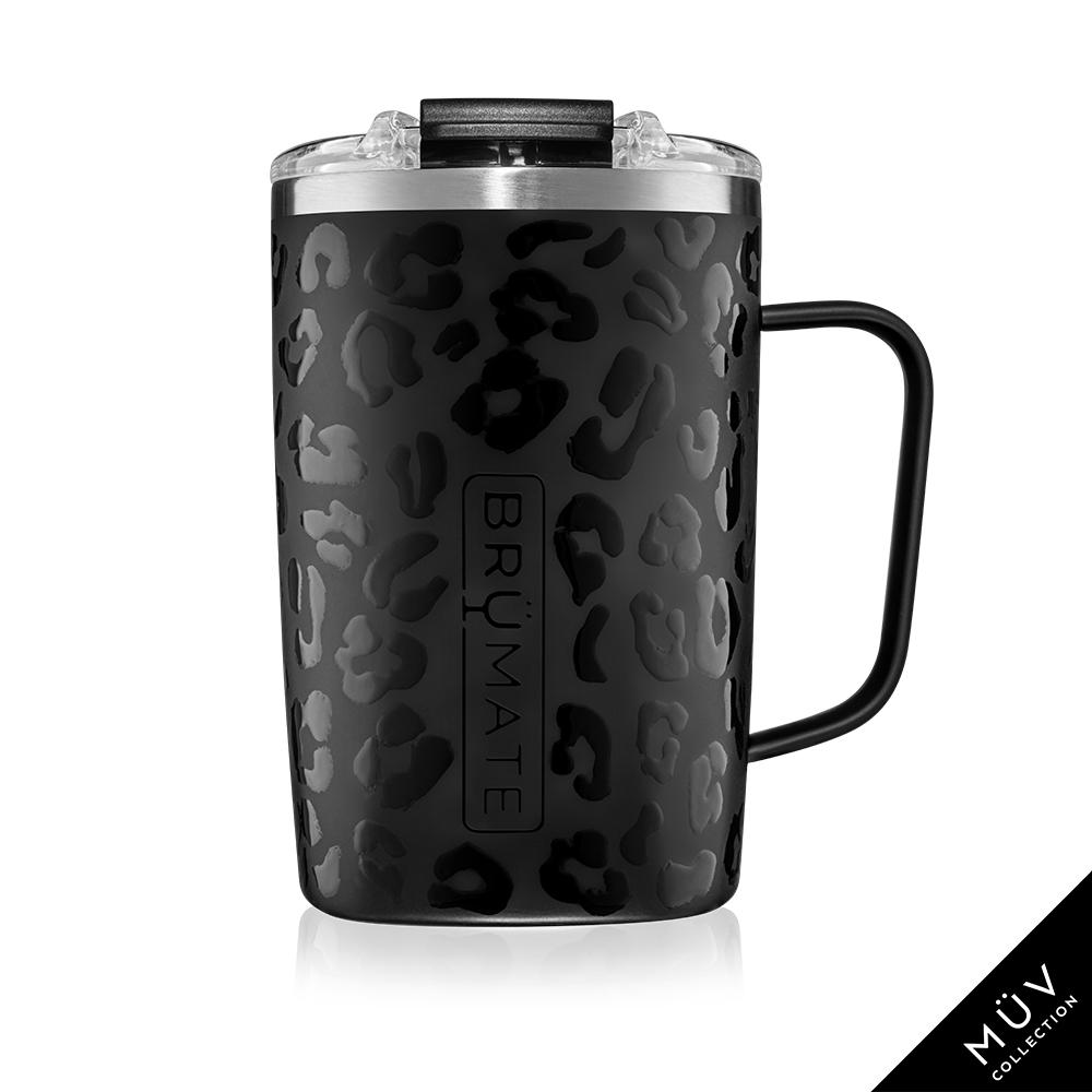 Toddy 16oz Insulated Coffee Mug - Onyx Leopard