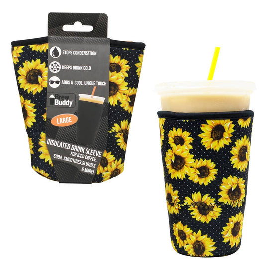 Brew Buddy Insulated Iced Coffee Sleeve (Large) - Sunflower