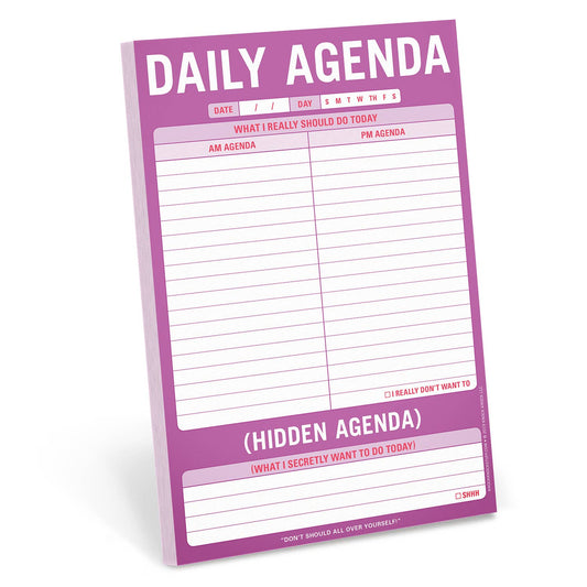 Daily Agenda / Hidden Agenda Pad