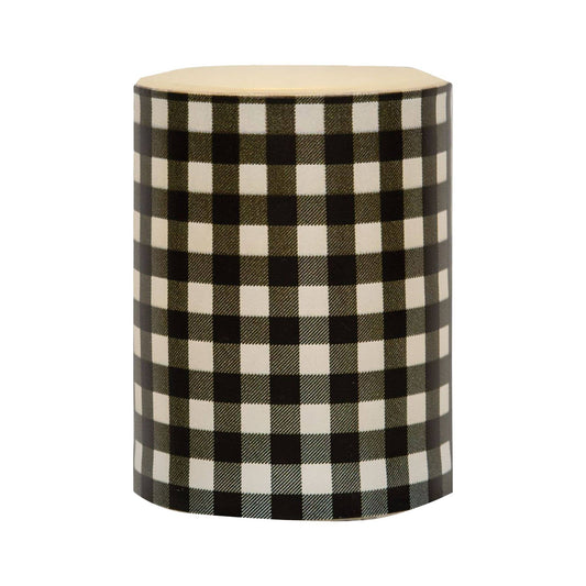 Black Small Buffalo Check Timer Pillar