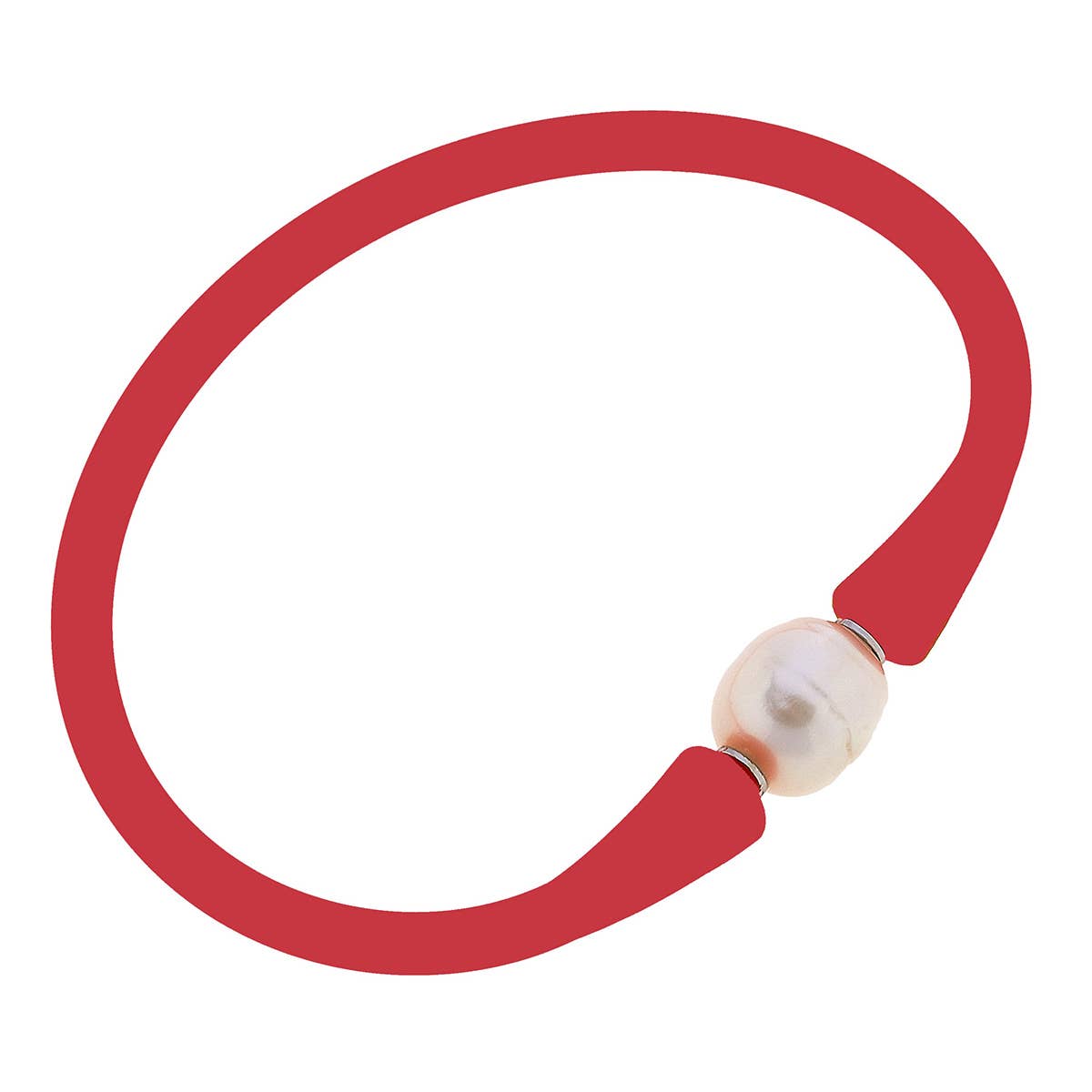 Bali Freshwater Pearl Silicone Bracelet (Multiple Colors)