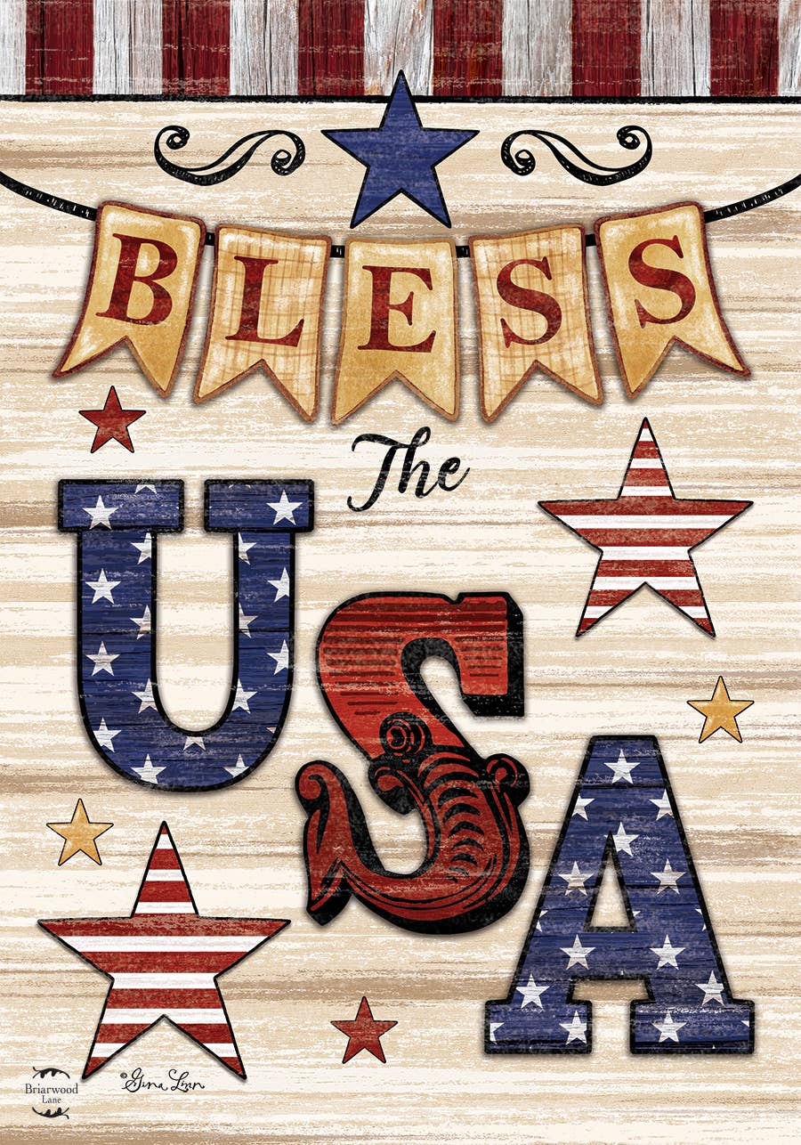 Bless The USA Double-Sided Garden Flag
