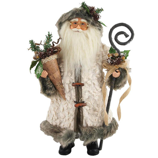 15" Gathering Woodsman Santa