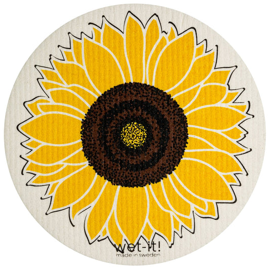 Sunflower Round Swedish Cloth