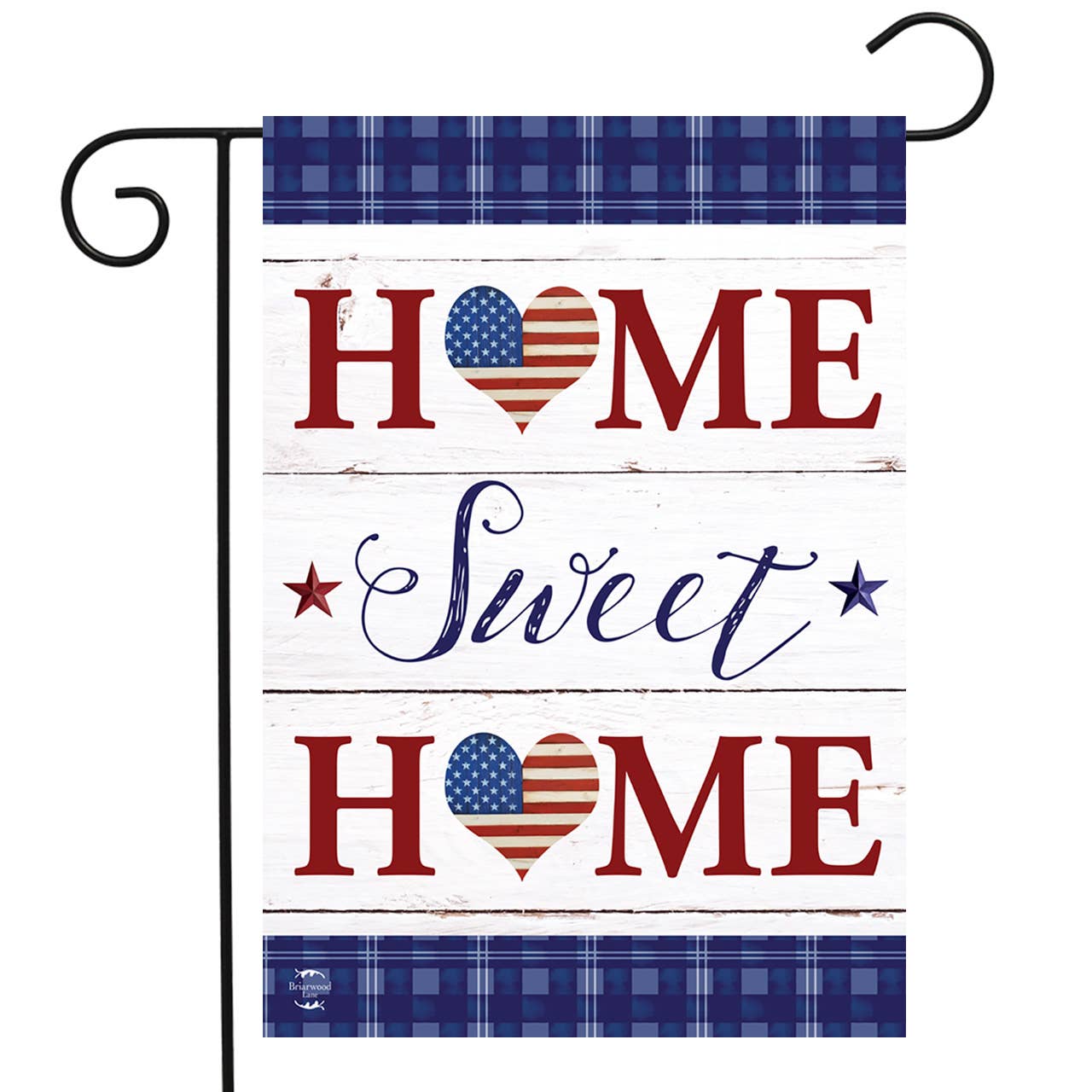 Patriotic Home Sweet Home Double-Sided Garden Flag