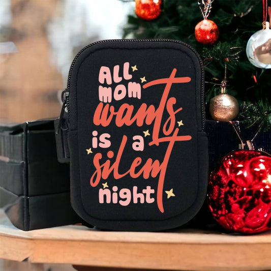 Holiday Tumbler Bag | All Mom Wants is a Silent Night