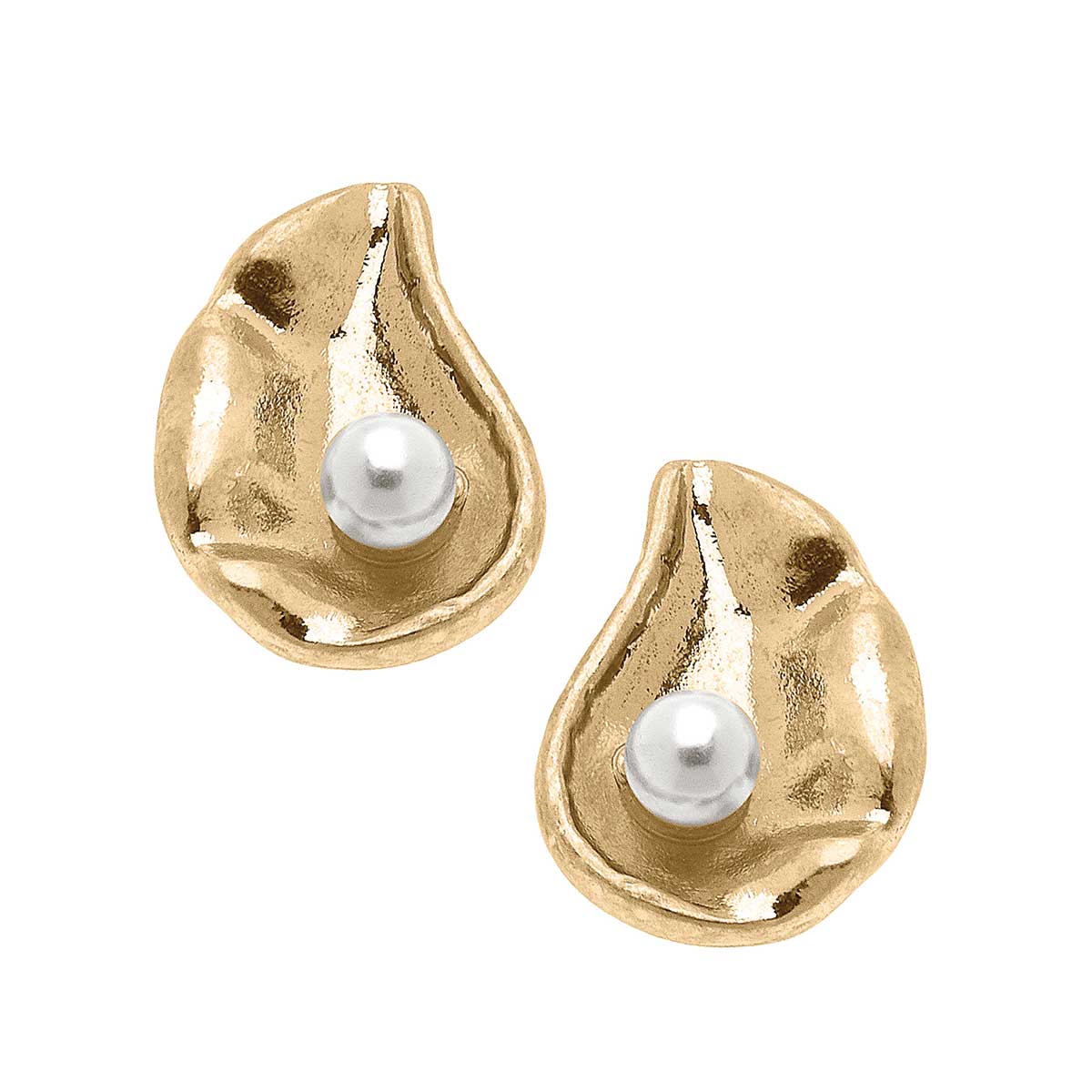 Oyster with Pearl Stud Earrings