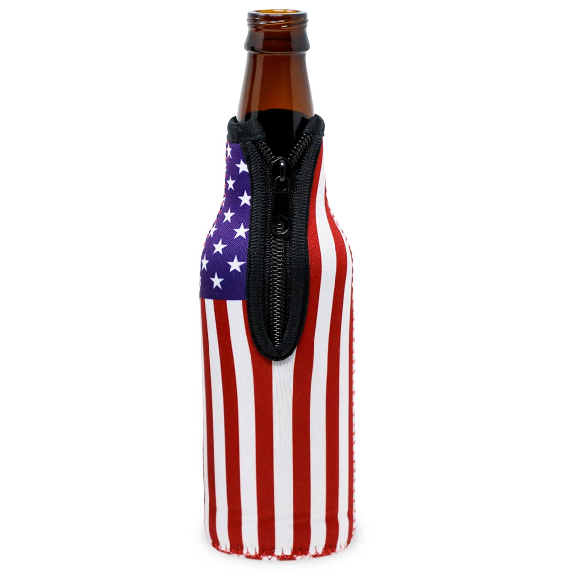 USA Flag Beer + Soda Insulated Drink Sleeve
