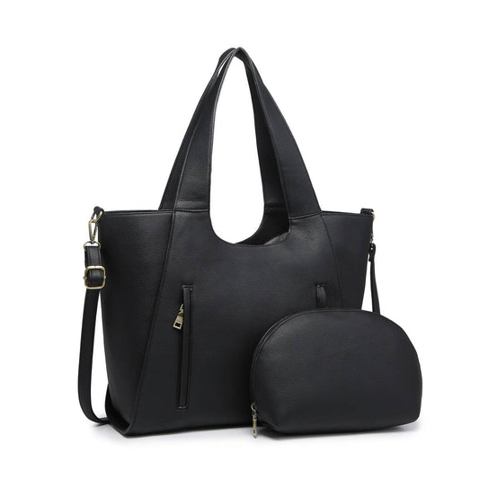 M2073 Lane Double Zip Tote w/ Inner Bag