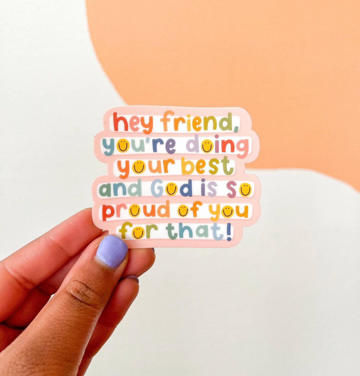 God Is SO Proud of You Sticker