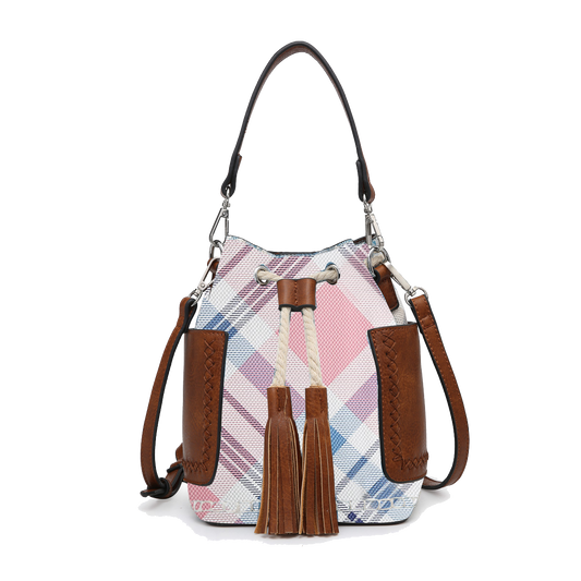 Mini Bucket Bag (Plaid)