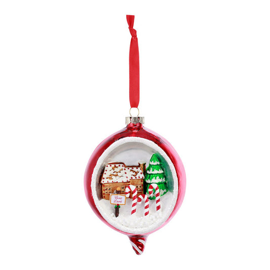 Candy Cane Lane Diorama Ornament