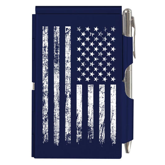 Flip Note - Distressed American Flag