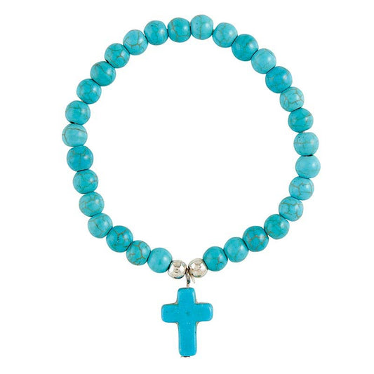 Cross Bracelet - Blue