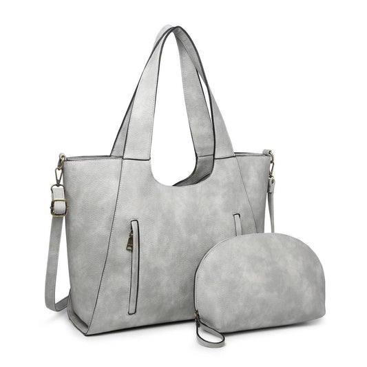 M2073 Lane Double Zip Tote w/ Inner Bag