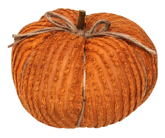 Orange Chenille Pumpkin, 9.5"