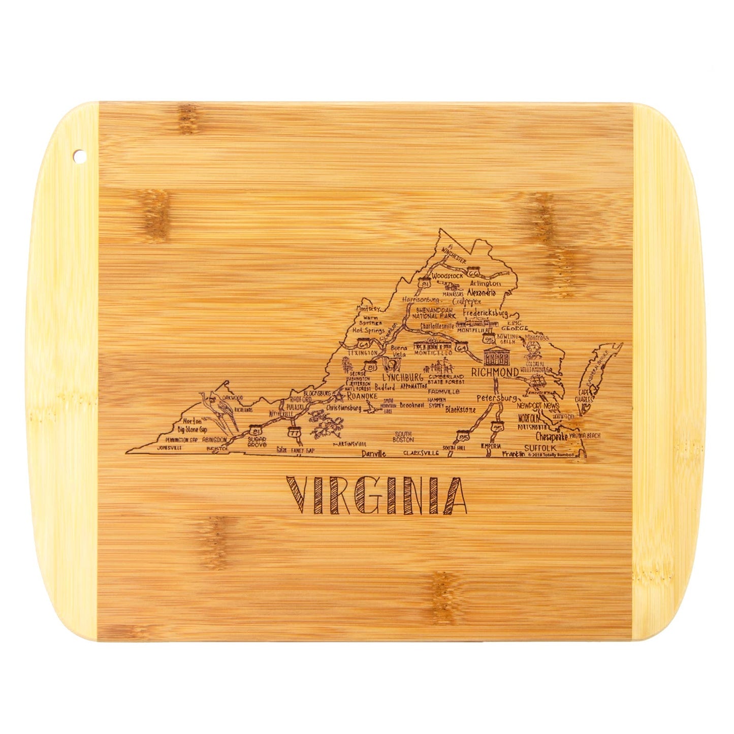A Slice of Life Virginia 11" Cutting & Serving Board