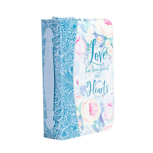 Blue Floral X-Large Bible Cover