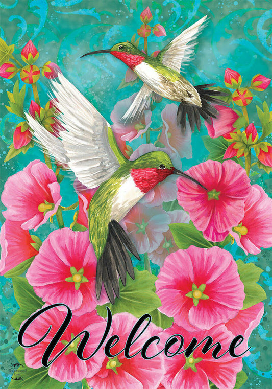 Hummingbird Dance Garden Flag