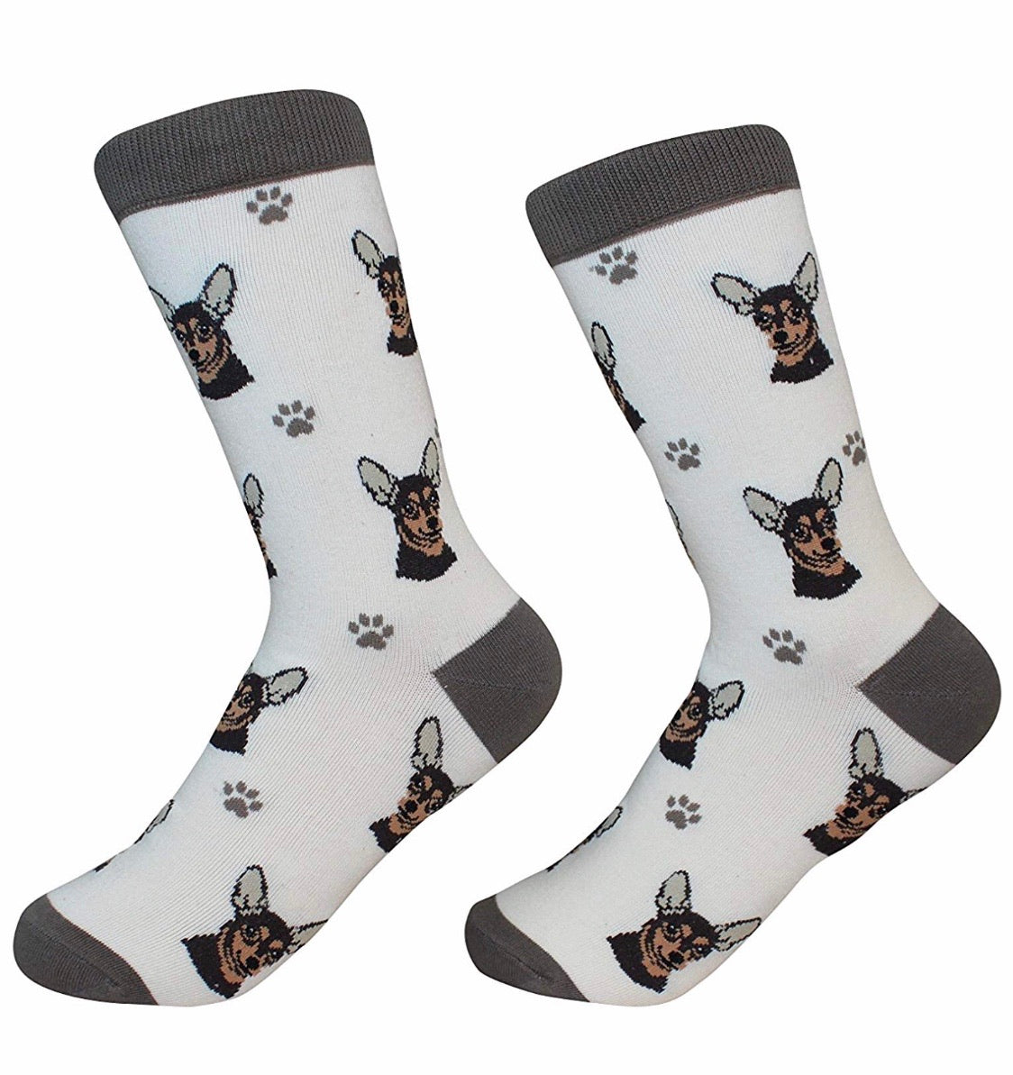 Chihuahua Black Socks