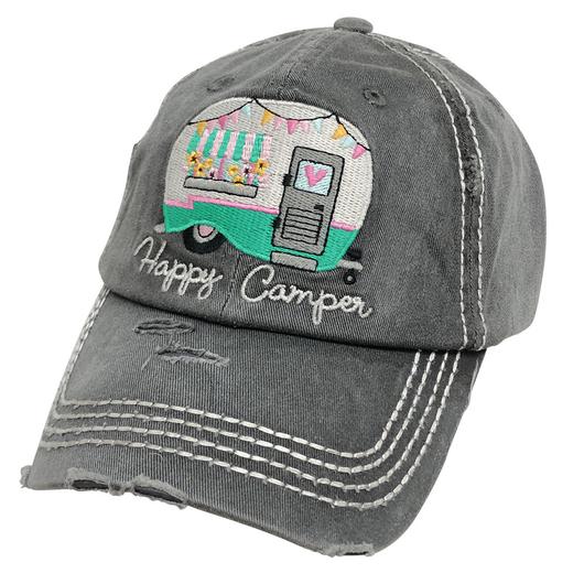 Happy Camper Charcoal Hat