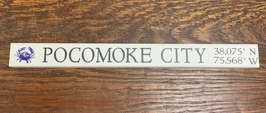 Pocomoke City Skinny Sign