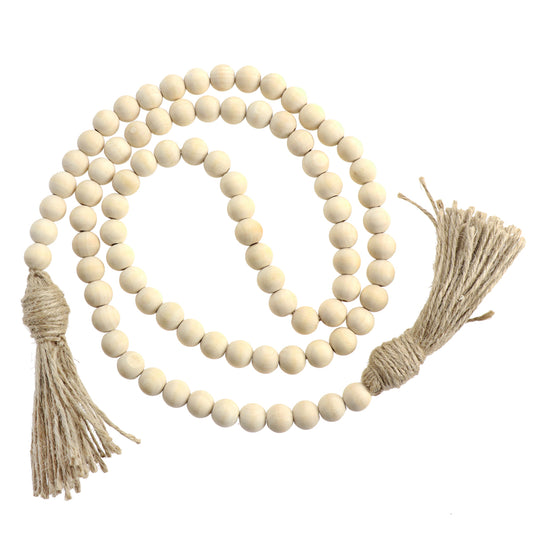 Natural Beaded Garland 60in