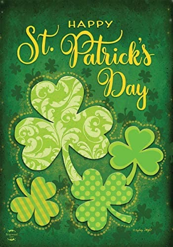 Lucky shamrocks House Flag