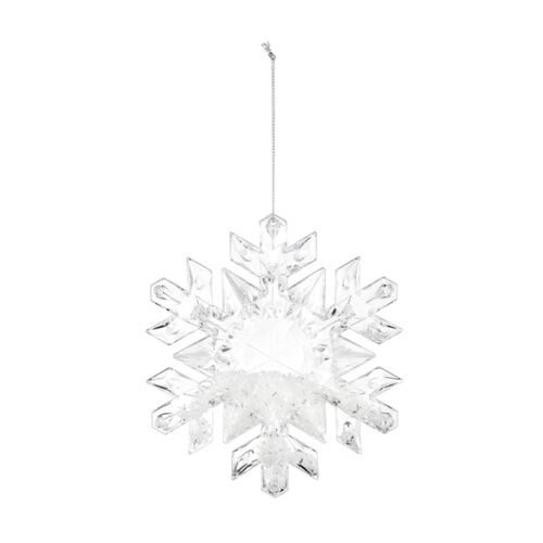 Filled Crystal Snowflake Ornament