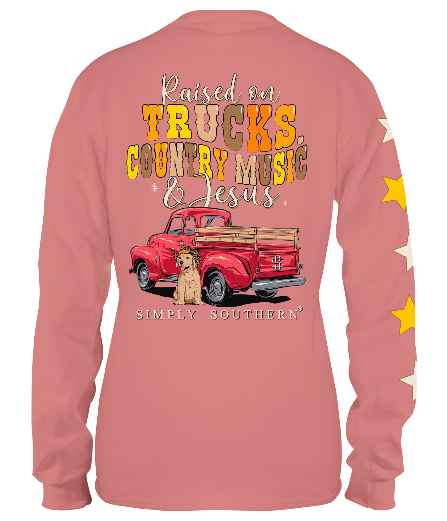 "Raised on Trucks, Country Music & Jesus" Long Sleeve