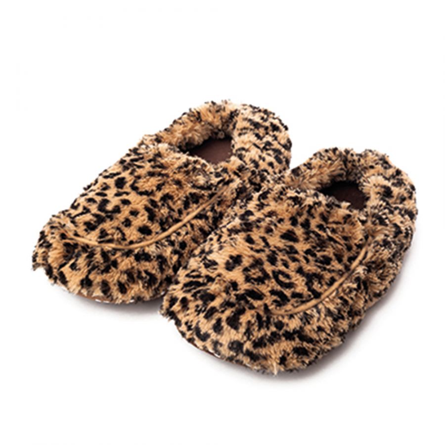Plush Body Slippers Leopard
