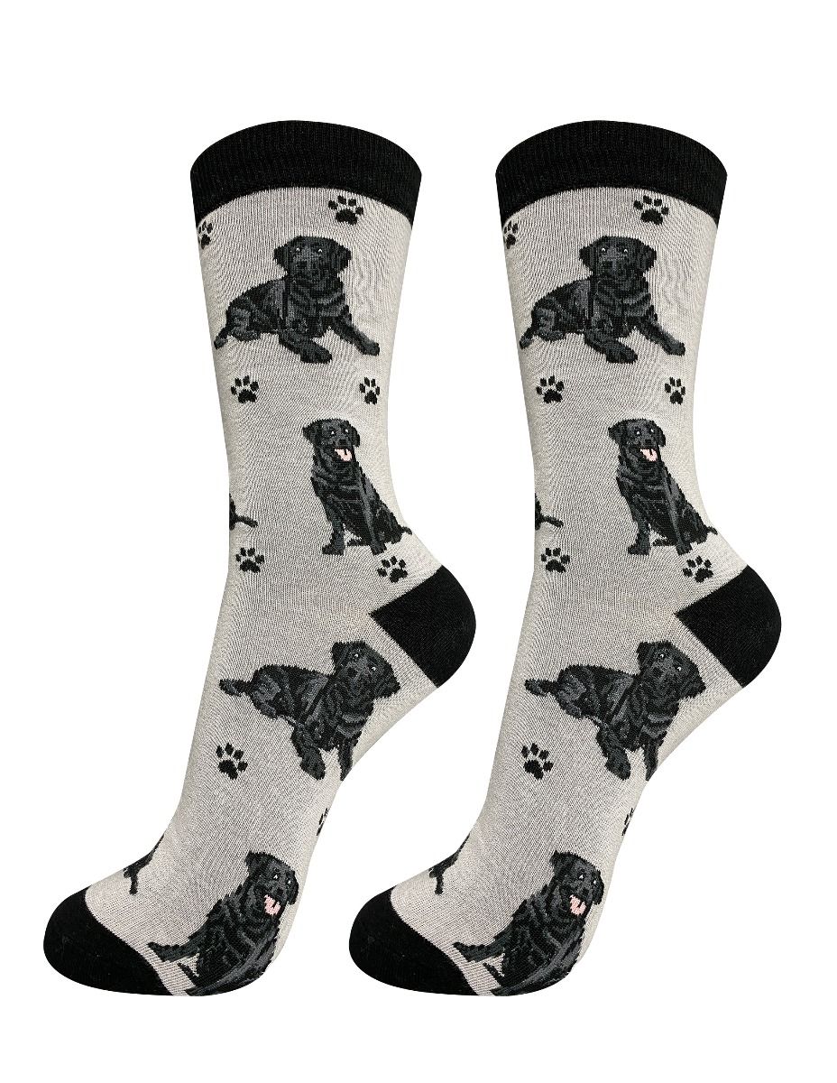 Labrador Black Happy Tails Socks