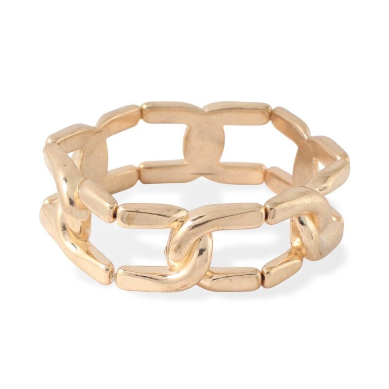 Gold Chain Stretch Bracelet
