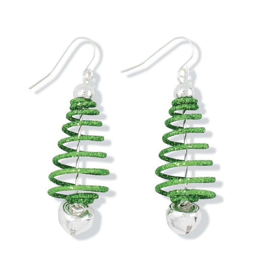 Green Spring Trees Earrings