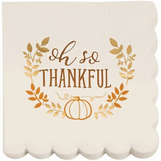 "Oh So Thankful" Paper Napkin Set