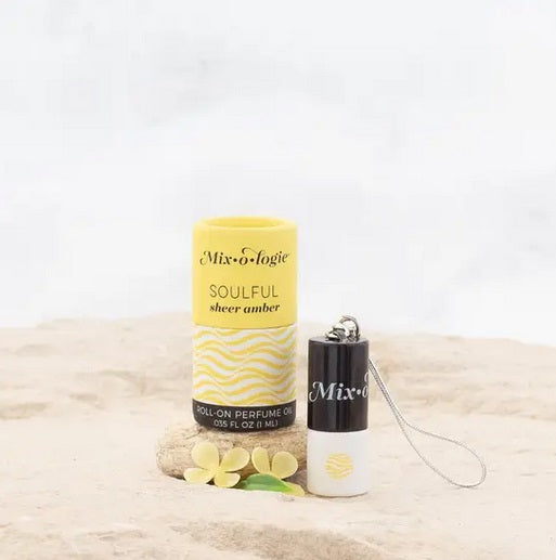 Soulful (sheer amber) Mini Roll-On Perfume (1 mL) Keychain